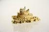 Appraisal: BROOCH - K yellow gold miniature sculpture of a tugboat