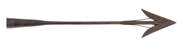 Appraisal: FINE SPRING BARBED HARPOON HEAD long with a wide barb