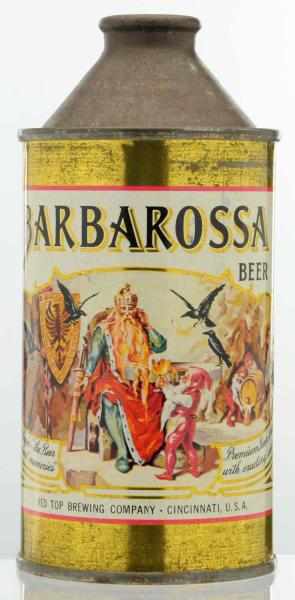 Appraisal: Barbarossa HP Cone Top Beer Can - Tarnished Condition -