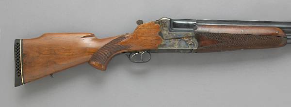 Appraisal: A massive Austrian bore o u ejector boxlock shotgun Gottfried