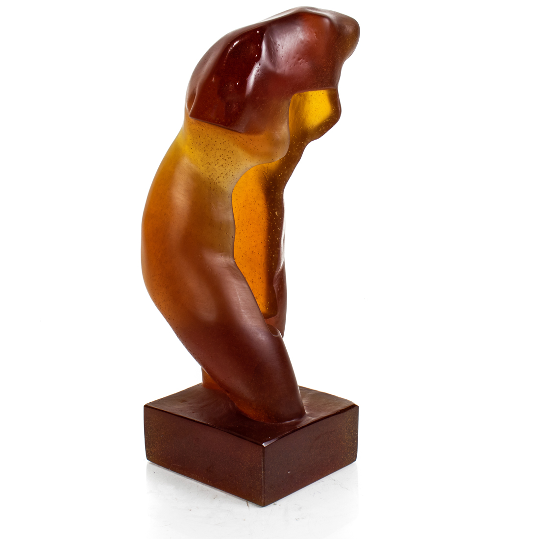 Appraisal: A DAUM PATE DE VERRE GLASS FIGURE OF CANCELLED VENUS