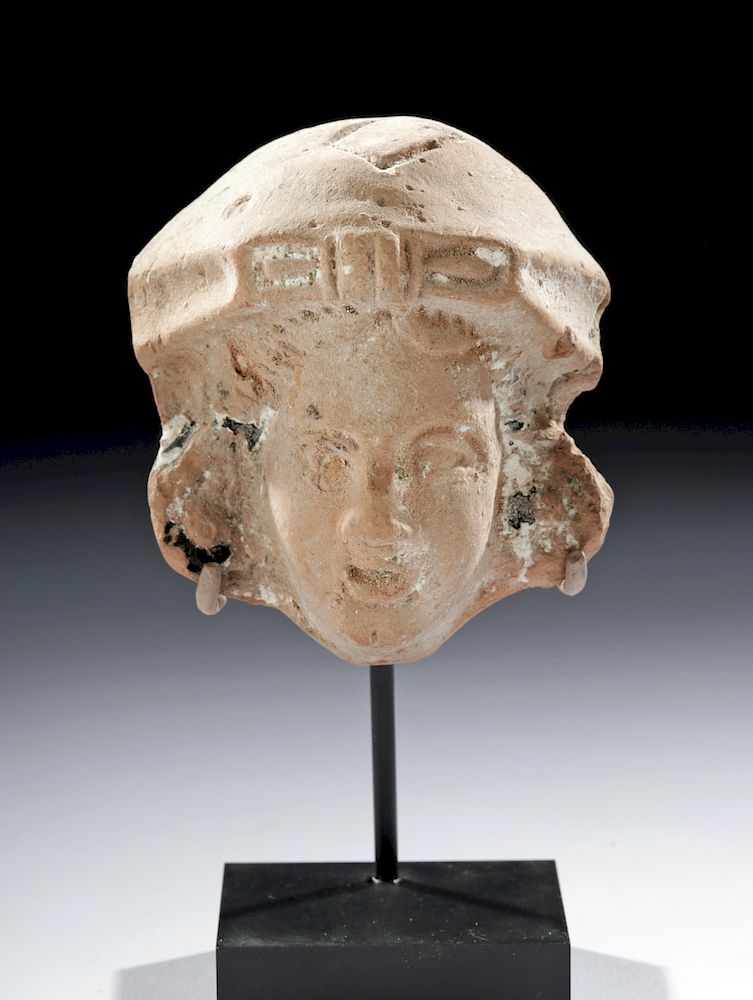 Appraisal: Romano Egyptian Terracotta Head of Isis Egypt Romano-Egyptian Period ca