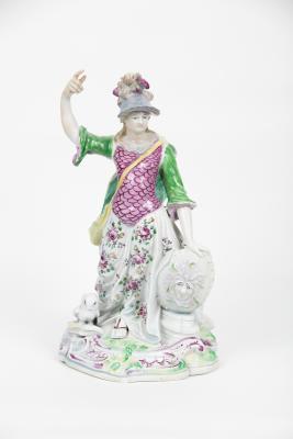 Appraisal: A Derby figure of Minerva her right hand held high