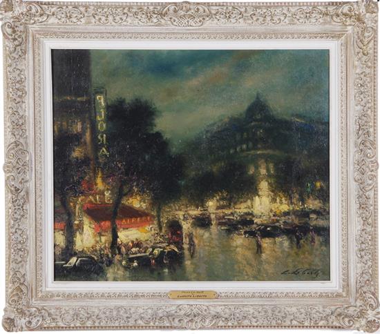 Appraisal: Ludolfs Liberts New York - PARIS LA NUIT oil on