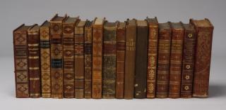 Appraisal: Assorted leather bound books Set of leather and cloth bound