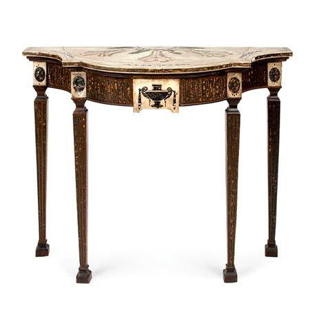 Appraisal: George III Style Scagliola and Painted Console Estimate -