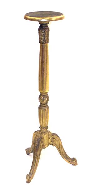 Appraisal: A pair of Louis XVI style giltwood pedestals height in