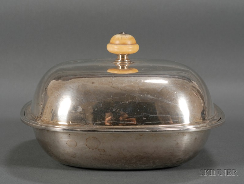 Appraisal: Arthur Stone Covered Dish Sterling silver Stone Associates Gardner Massachusetts