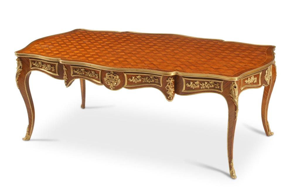 Appraisal: A FRENCH LOUIS XV-STYLE COFFEE TABLEA French Louis XV-style coffee