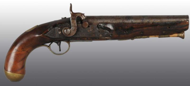 Appraisal: English W Ketland Trade Pistol Description Circa to Converted to