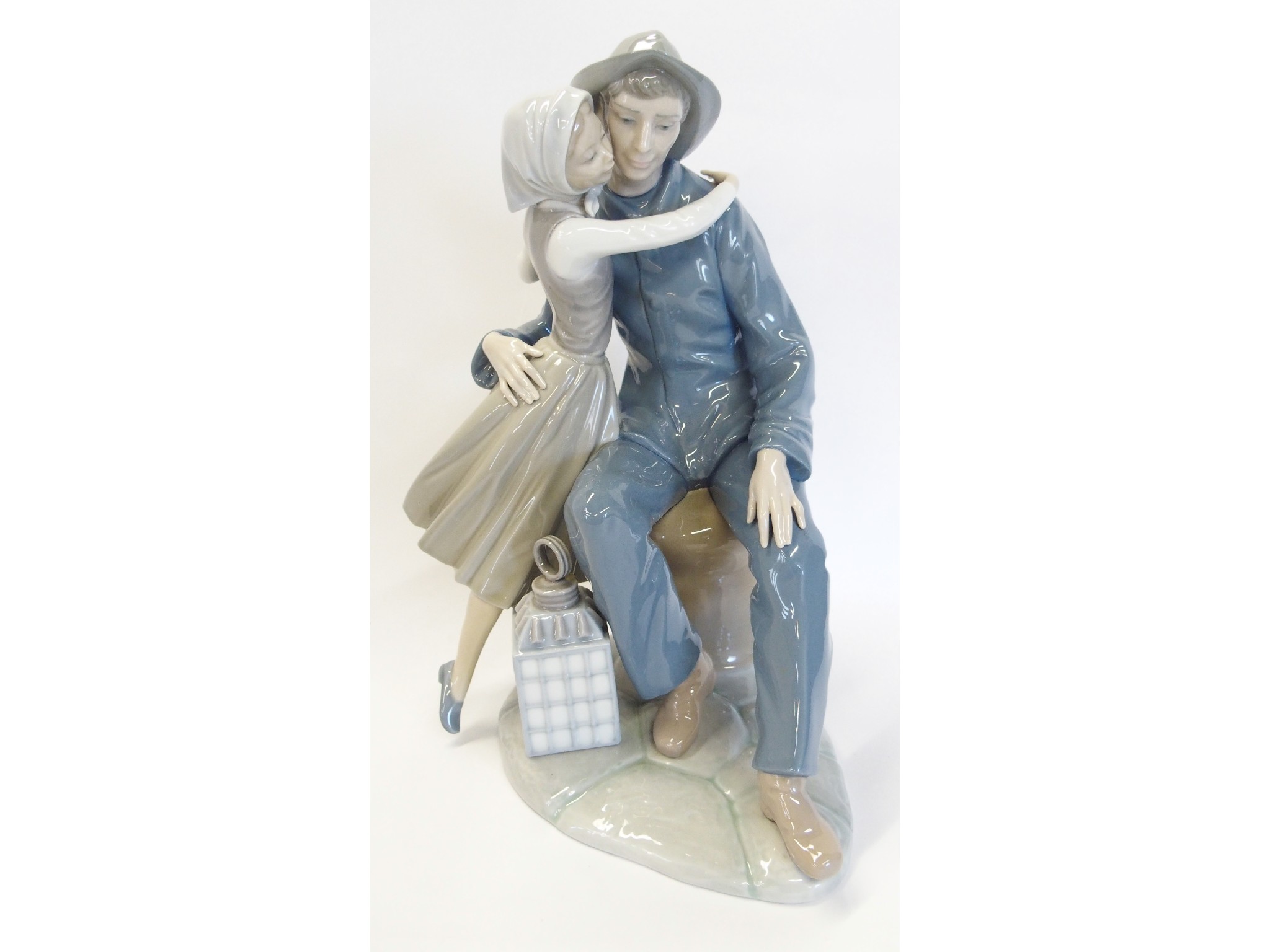 Appraisal: Large Lladro figural group of a man and woman