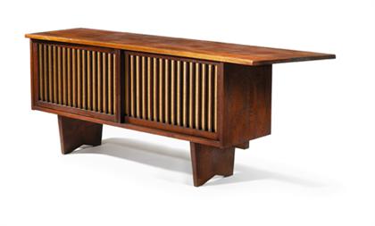 Appraisal: Walnut credenza george nakashima - With dovetail and free-form overhang