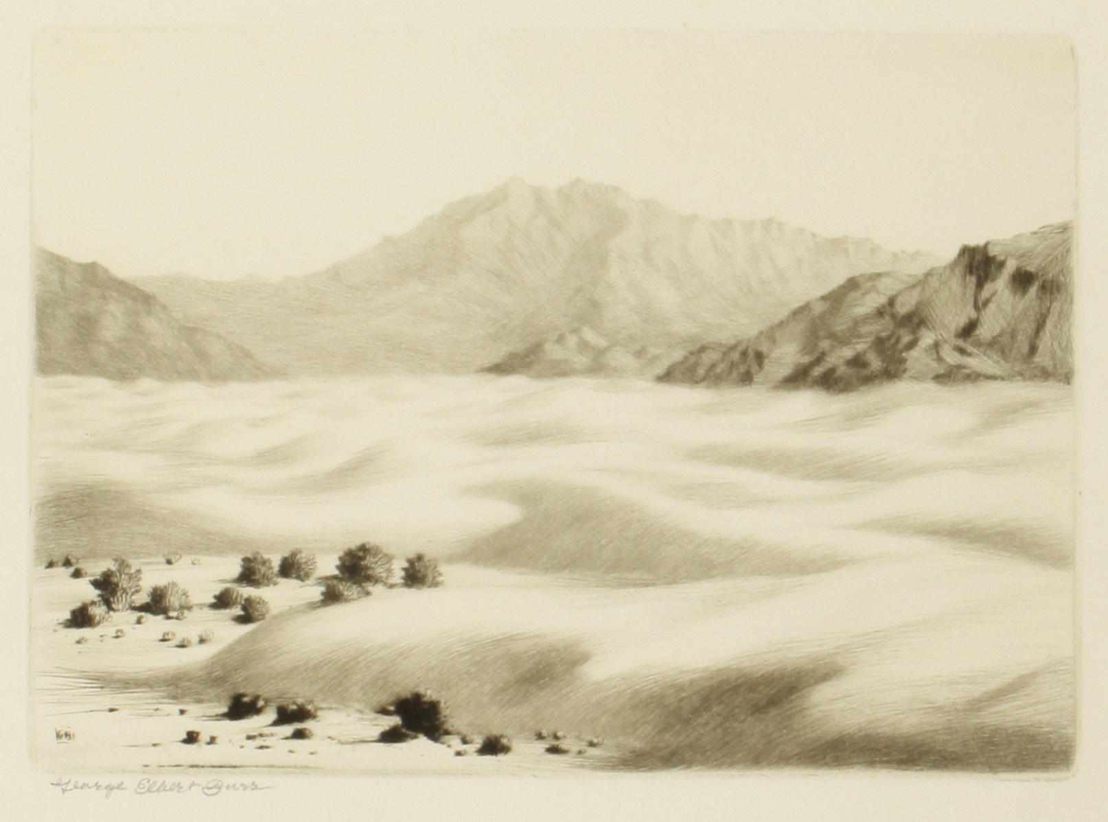 Appraisal: George Elbert Burr American - Dunes near Palm Springs Calif