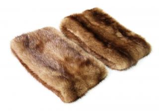 Appraisal: Pair of Vintage Mink Fur Cuffs Each a ring of