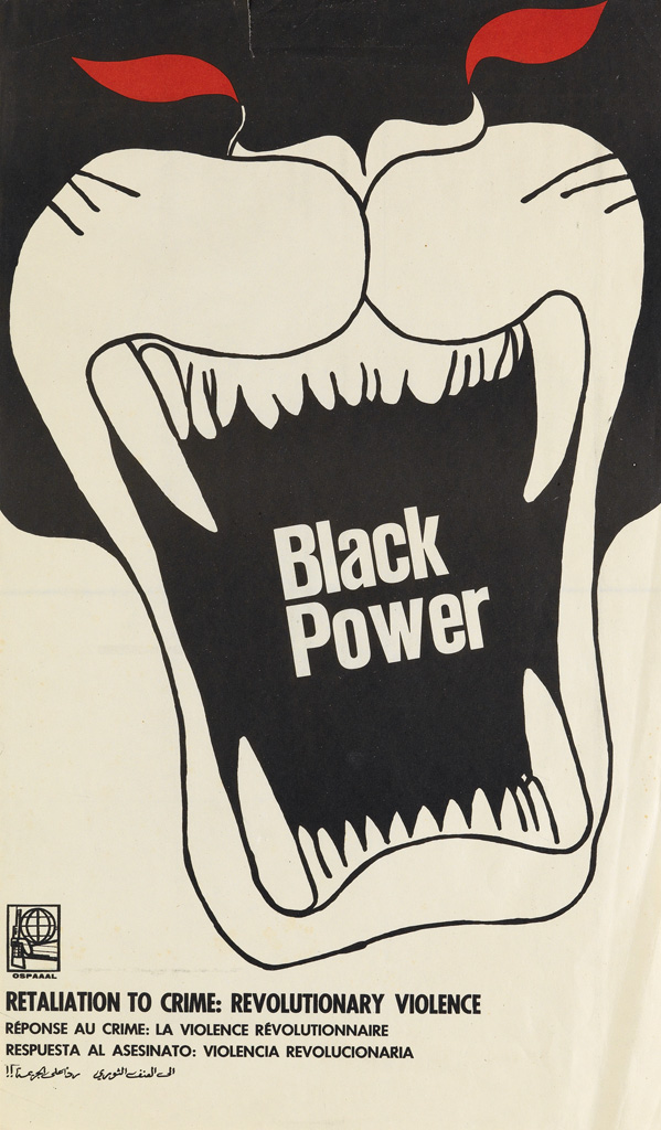 Appraisal: ALFREDO ROSTGAARD - BLACK POWER x inches x cm OSPAAAL