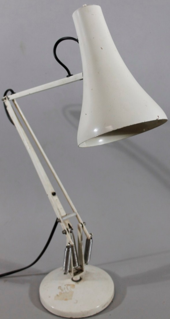 Appraisal: A thC Bauhaus design angular table lamp with articulated metal