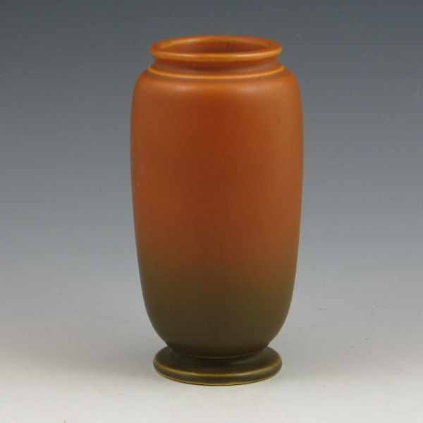 Appraisal: Roseville Rosecraft or Florane - '' vase in burnt orange