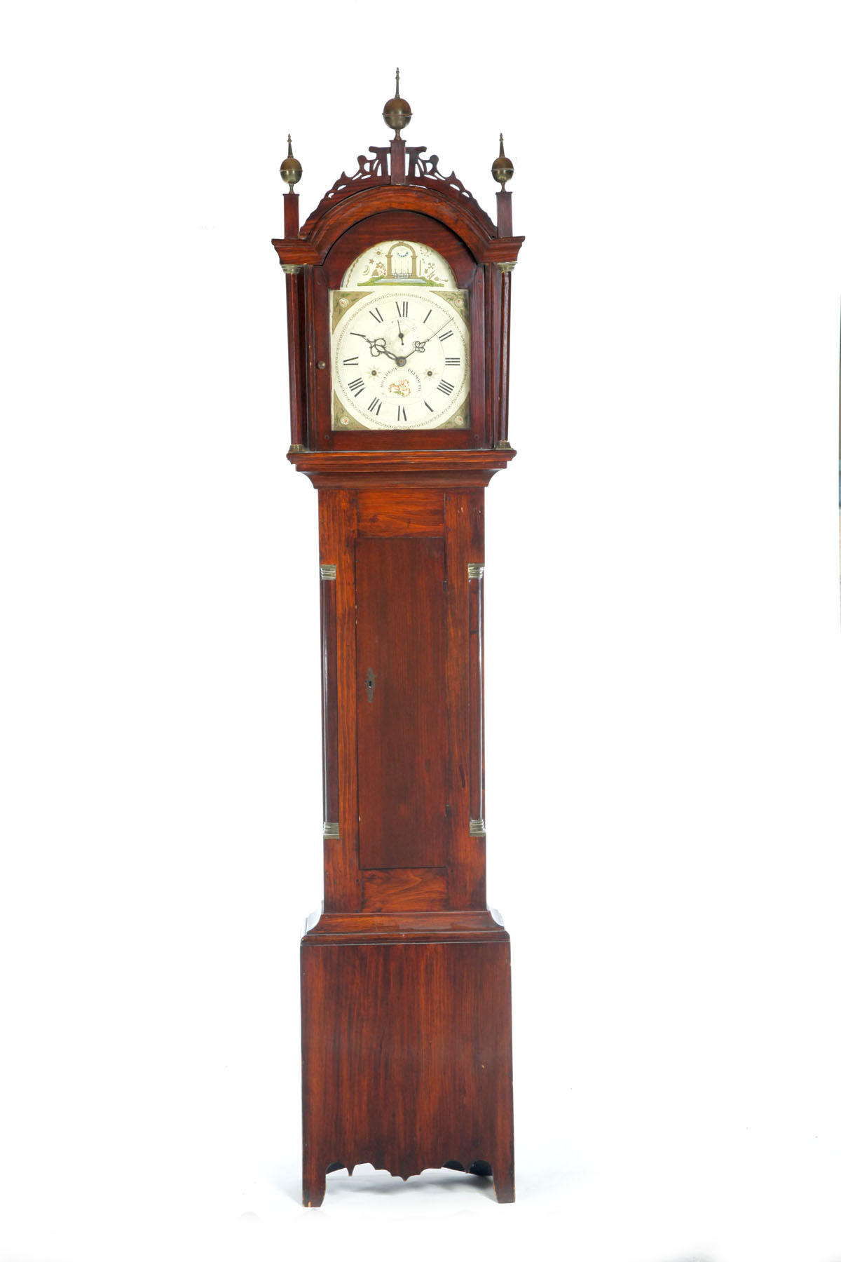 Appraisal: FEDERAL TALL CASE CLOCK New England early th century pine