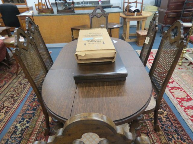 Appraisal: Drexel Dining Table with Six Chairs plus leaves and pads