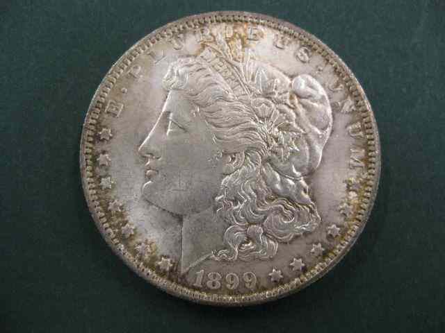 Appraisal: -O U S Morgan Silver Dollar uncirculated original toning