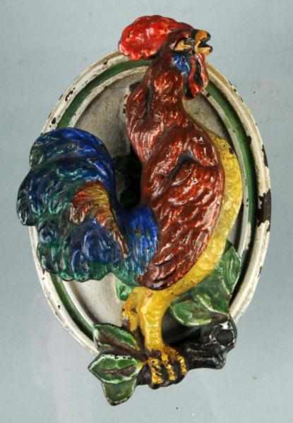 Appraisal: Cast Iron Rooster Doorknocker Description Albany Foundry Condition Very Good