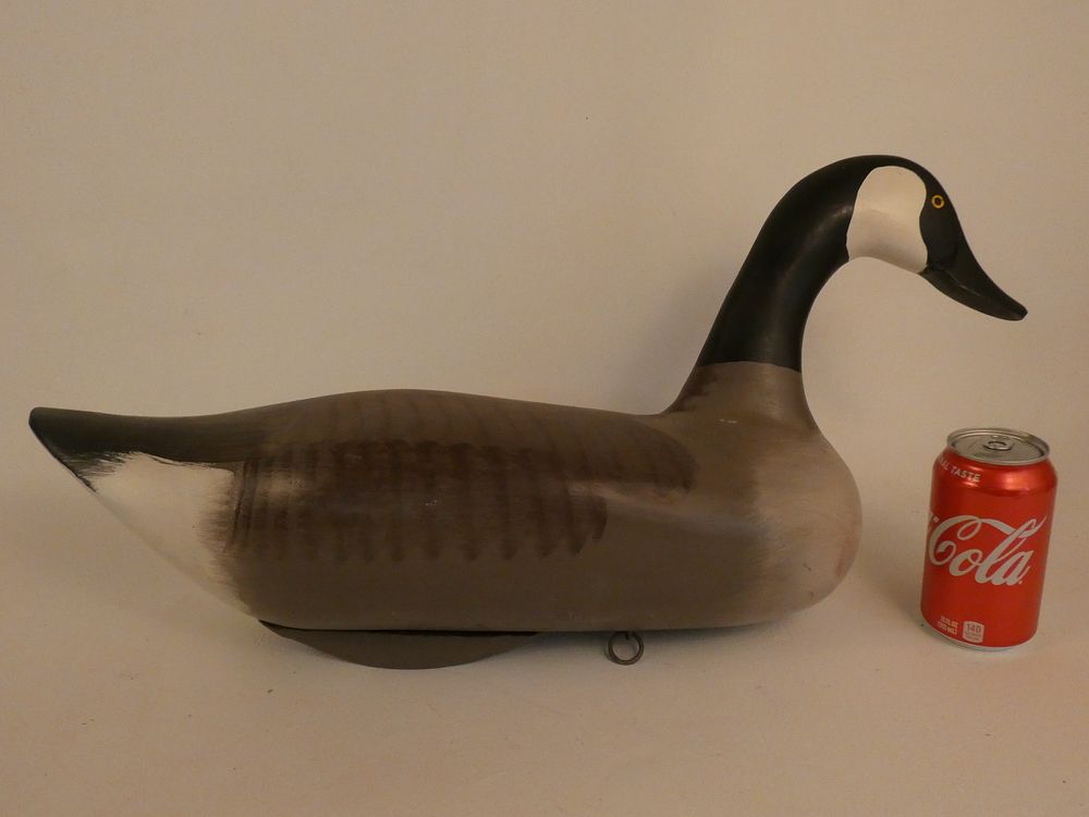 Appraisal: HARRY JOBES GOOSE DECOY Old painted wood goose decoy signed