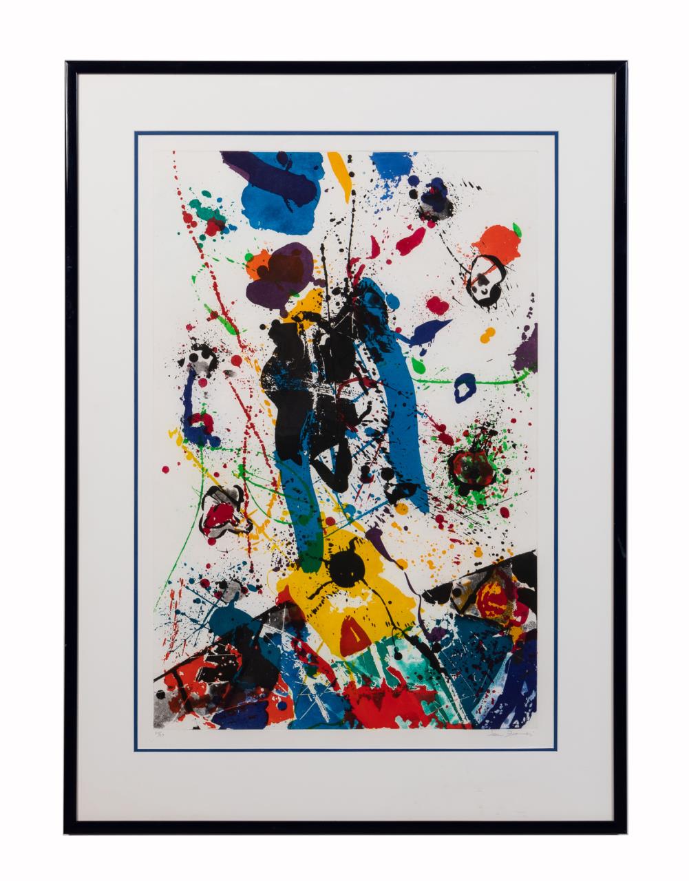 Appraisal: SAM FRANCIS UNTITLED SFE- AQUATINT Sam Francis American California -