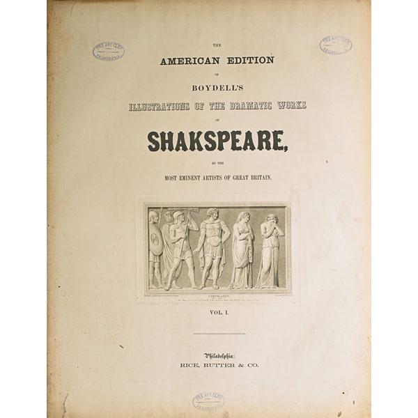 Appraisal: ILLUSTRATIONS OF THE DRAMATIC WORKS OF SHAKESPEARE Two volumes John