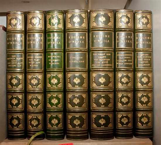 Appraisal: Sets and Bindings Seven uniformly-bound volumes of plays by Eugene