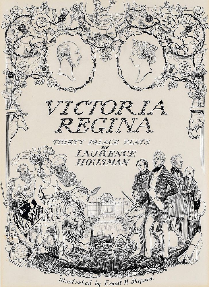 Appraisal: Ernest Shephard Victoria Regina Title Page Original Illustration Ernest H