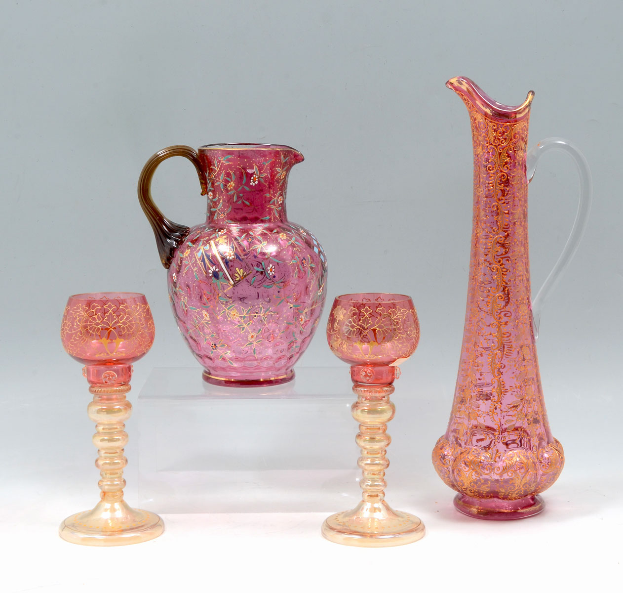 Appraisal: PC MOSER AND MOSER QUALITY GLASS COLLECTION Comprising - Signed