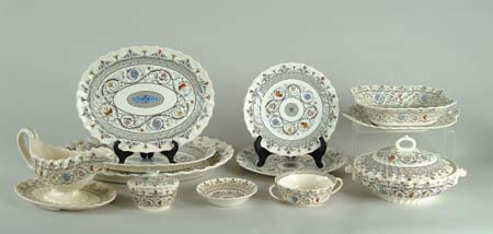 Appraisal: -PIECE COPELAND SPODE DINNER SERVICE FLORENCE Set consists of eighteen