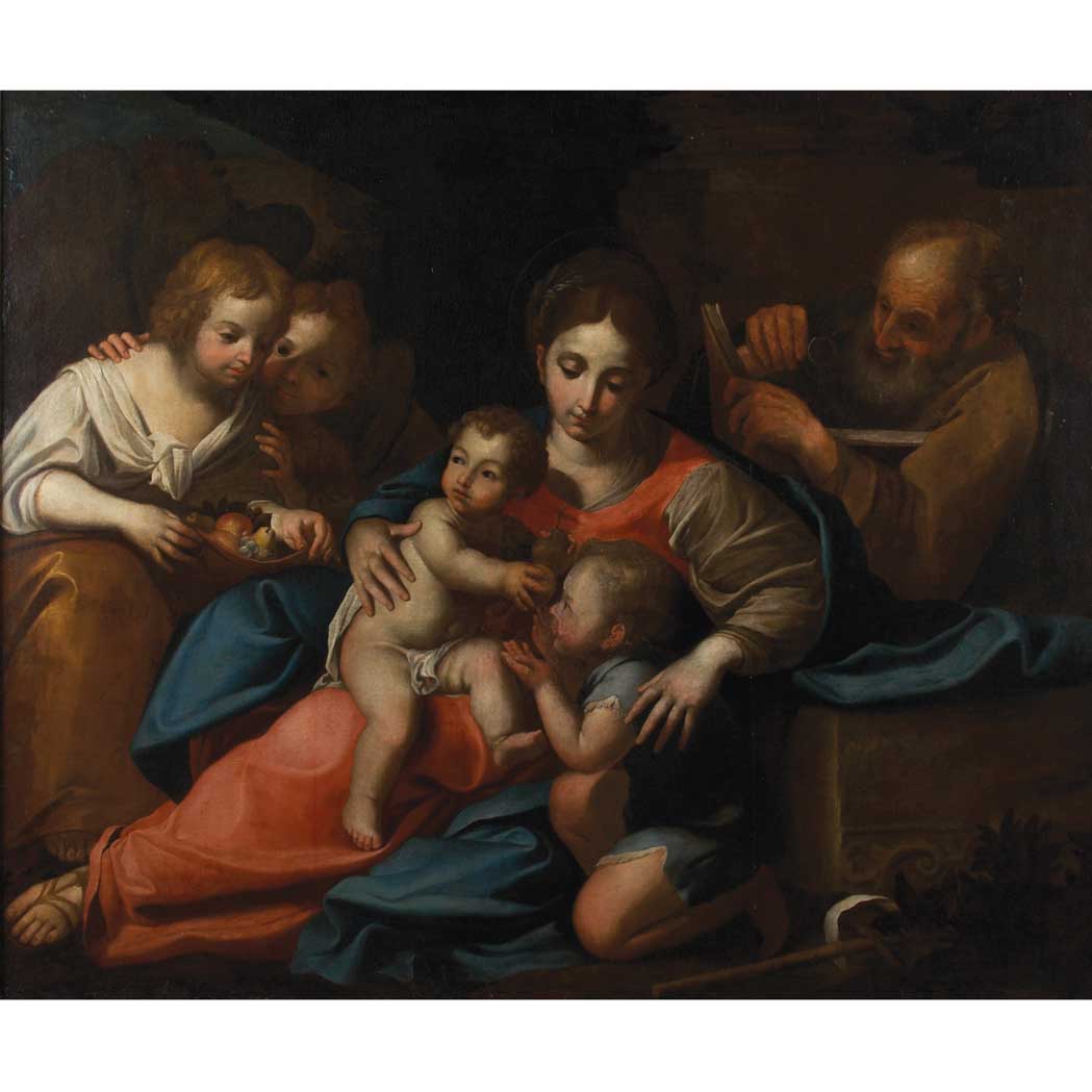 Appraisal: Neapolitan School th th Century Holy Family with Saint John