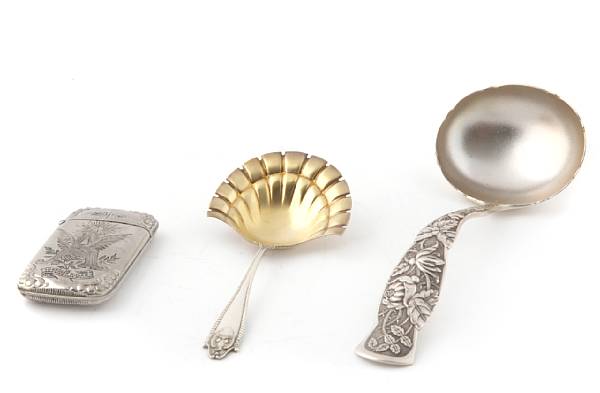 Appraisal: An assorted group of sterling flatware comprising two pie servers