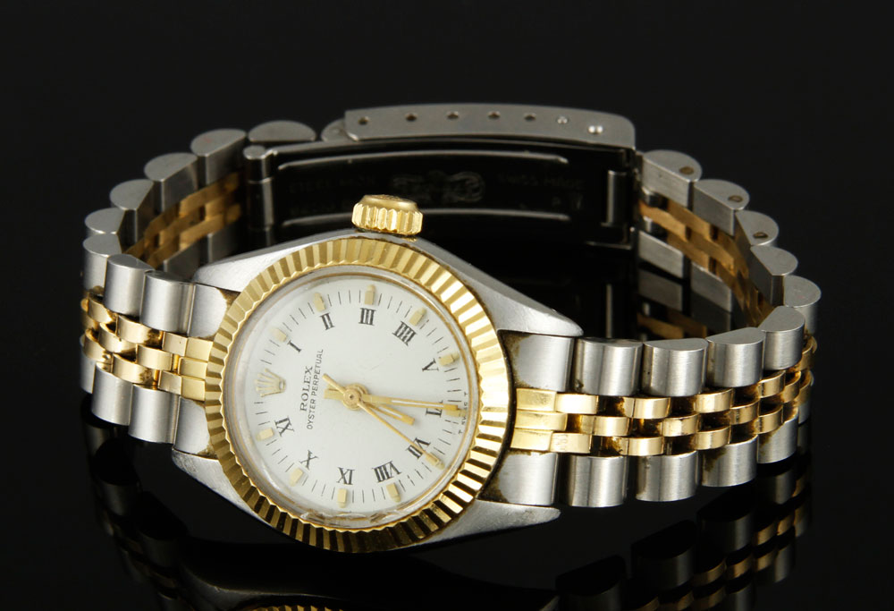 Appraisal: - Ladies Oyster Perpetual Rolex Watch Ladies bi-metal automatic Oyster