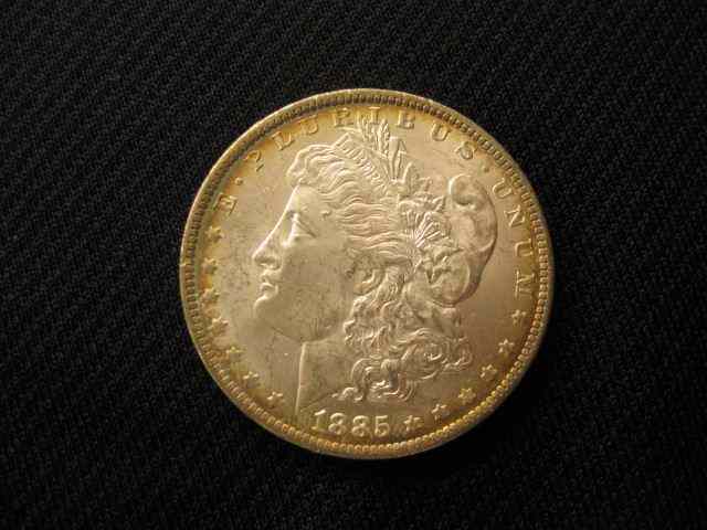 Appraisal: -O Morgan Silver Dollar gem uncirculated golden toning