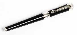 Appraisal: Mont Blanc 'Etoile' Ballpoint Pen with black resin case platinum