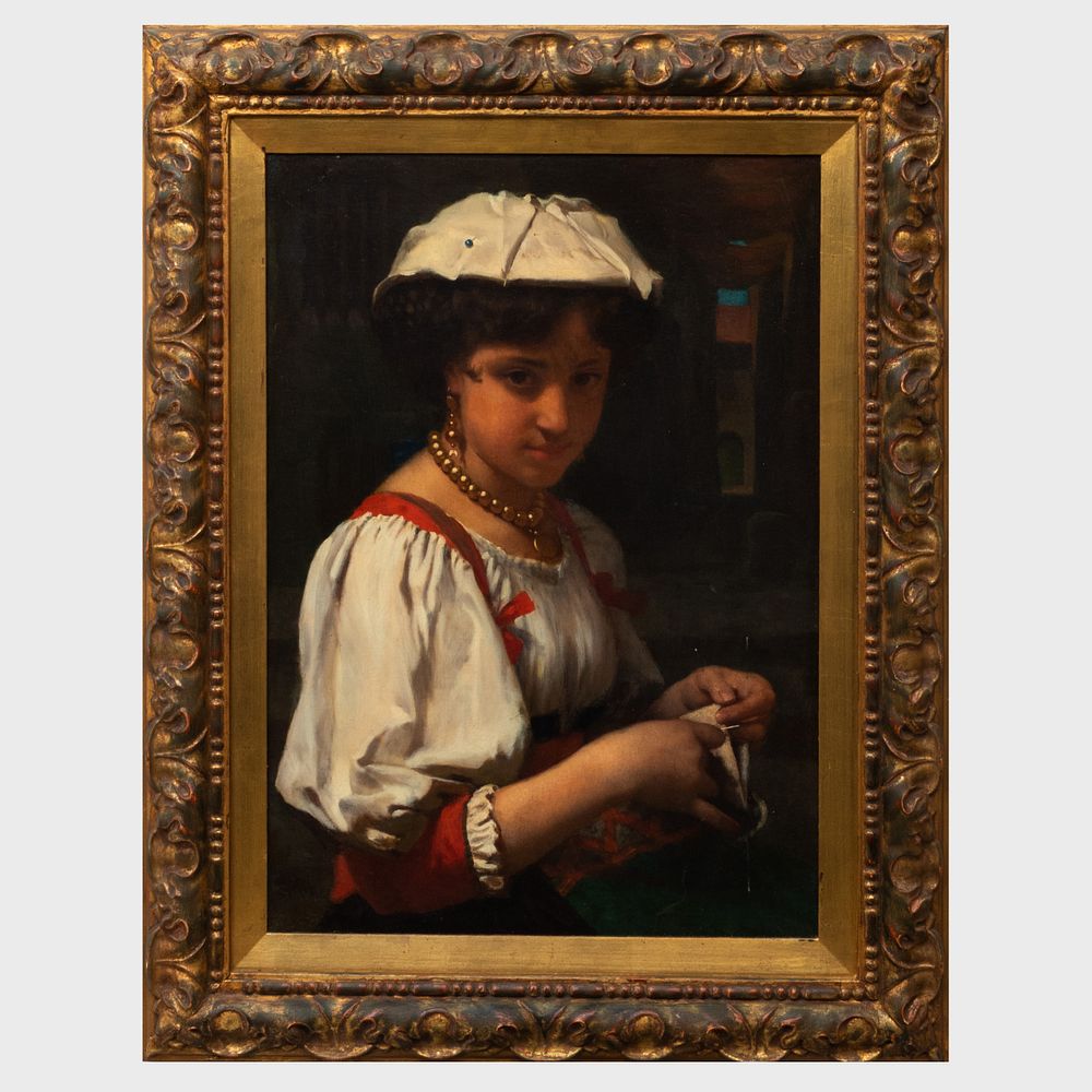 Appraisal: Pierre Louis Joseph de Coninck - An Italian Country Girl