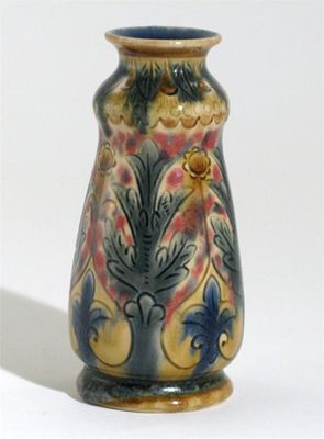 Appraisal: A rare Fulham Pottery vase by Jean-Charles Cazin incised with