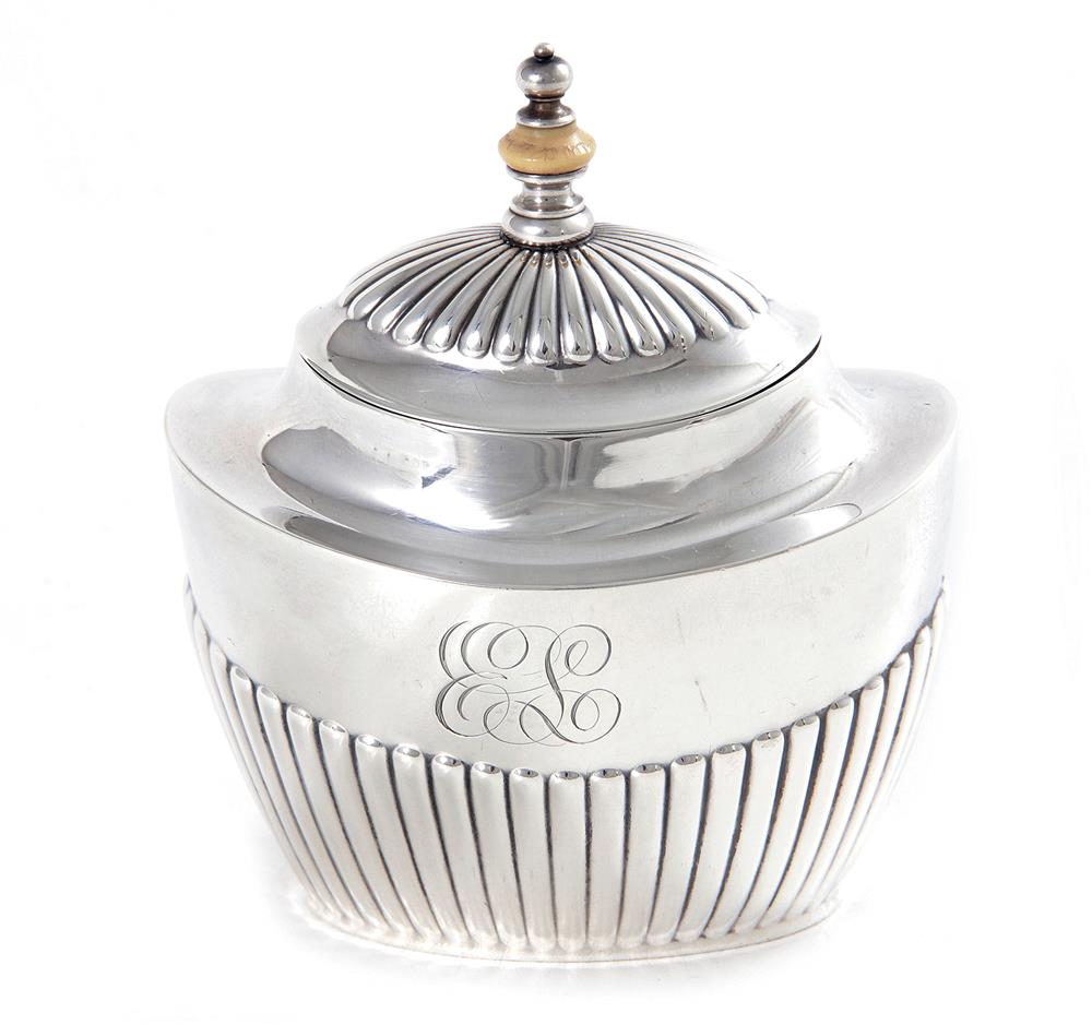 Appraisal: Gorham sterling tea caddy for J E Caldwell Co engraved