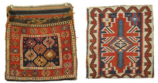 Appraisal: KUBA KILIM SADDLE BAG Caucasus late th century and a