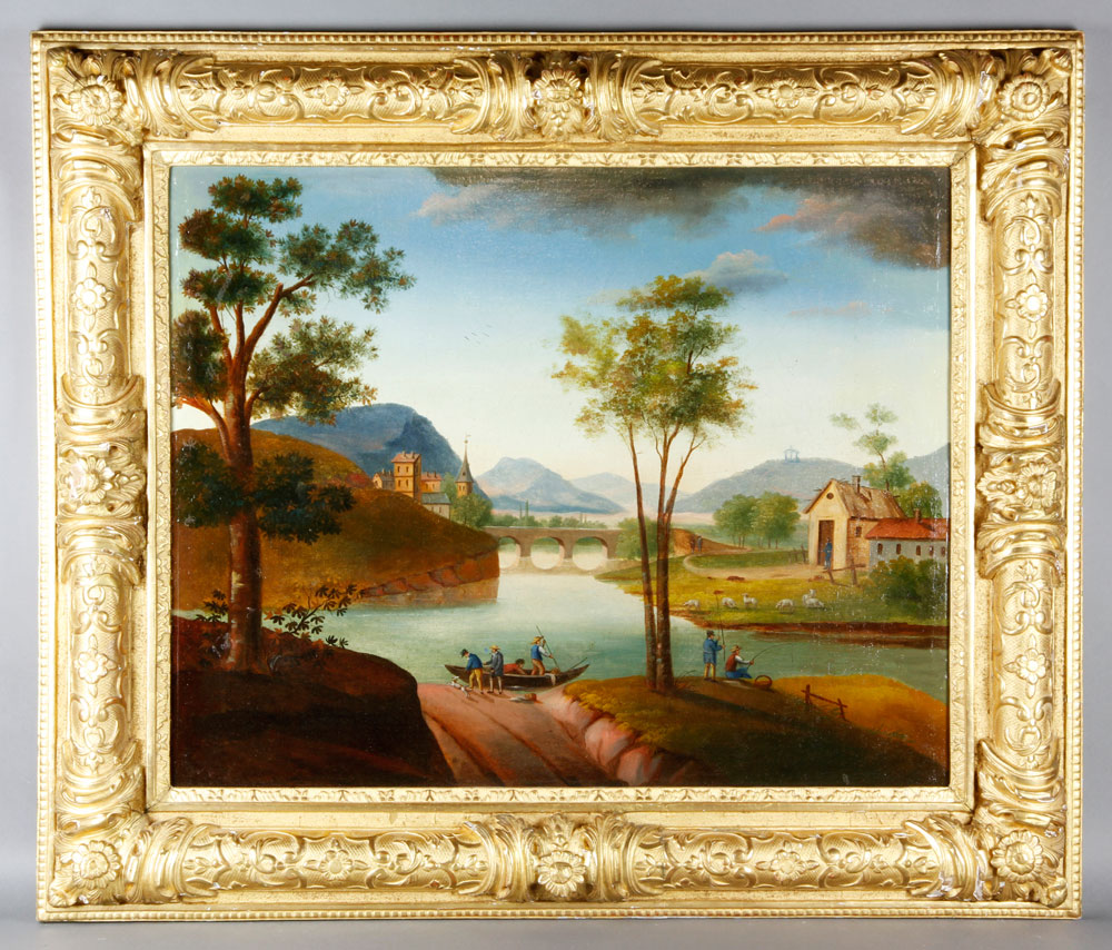 Appraisal: - th C French Landscape O C th century French