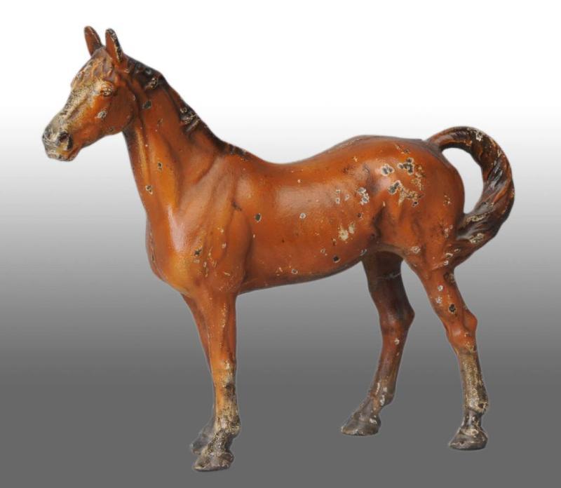 Appraisal: Cast Iron Horse Doorstop Description Made by Hubley Full-figure bay