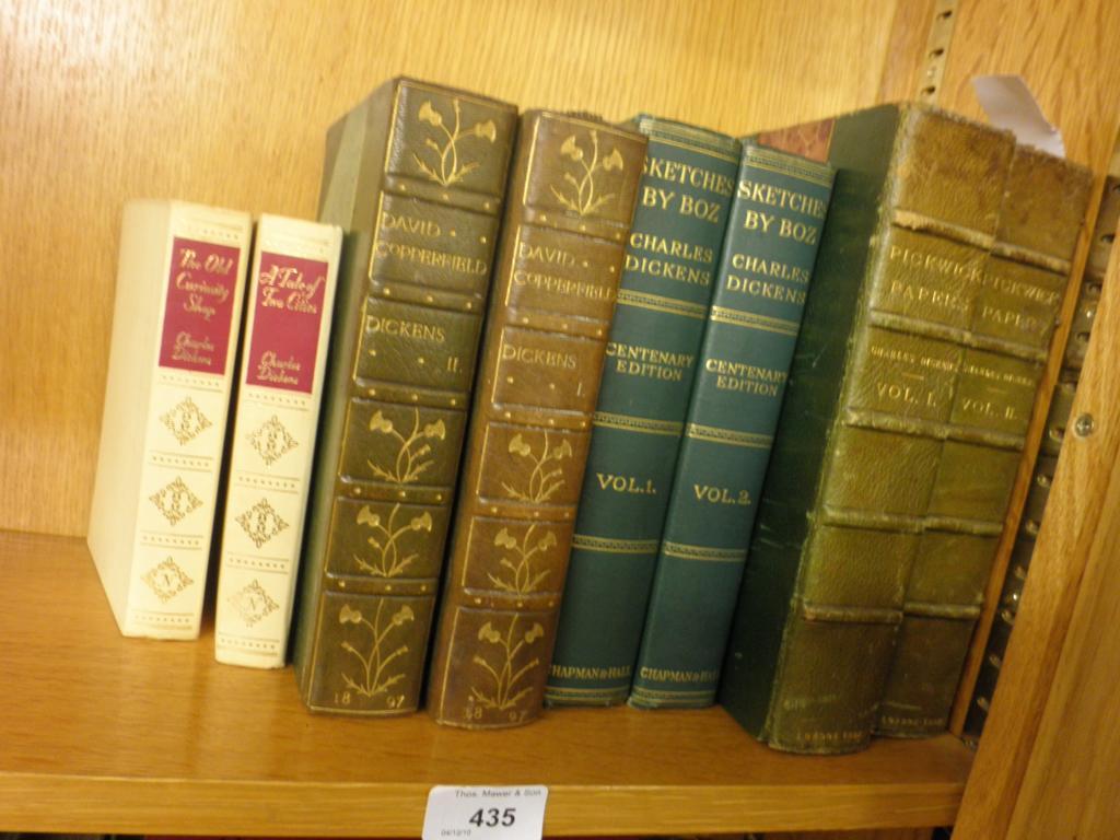 Appraisal: Two volumes of Pickwick Papers by Dickens limited edition printed