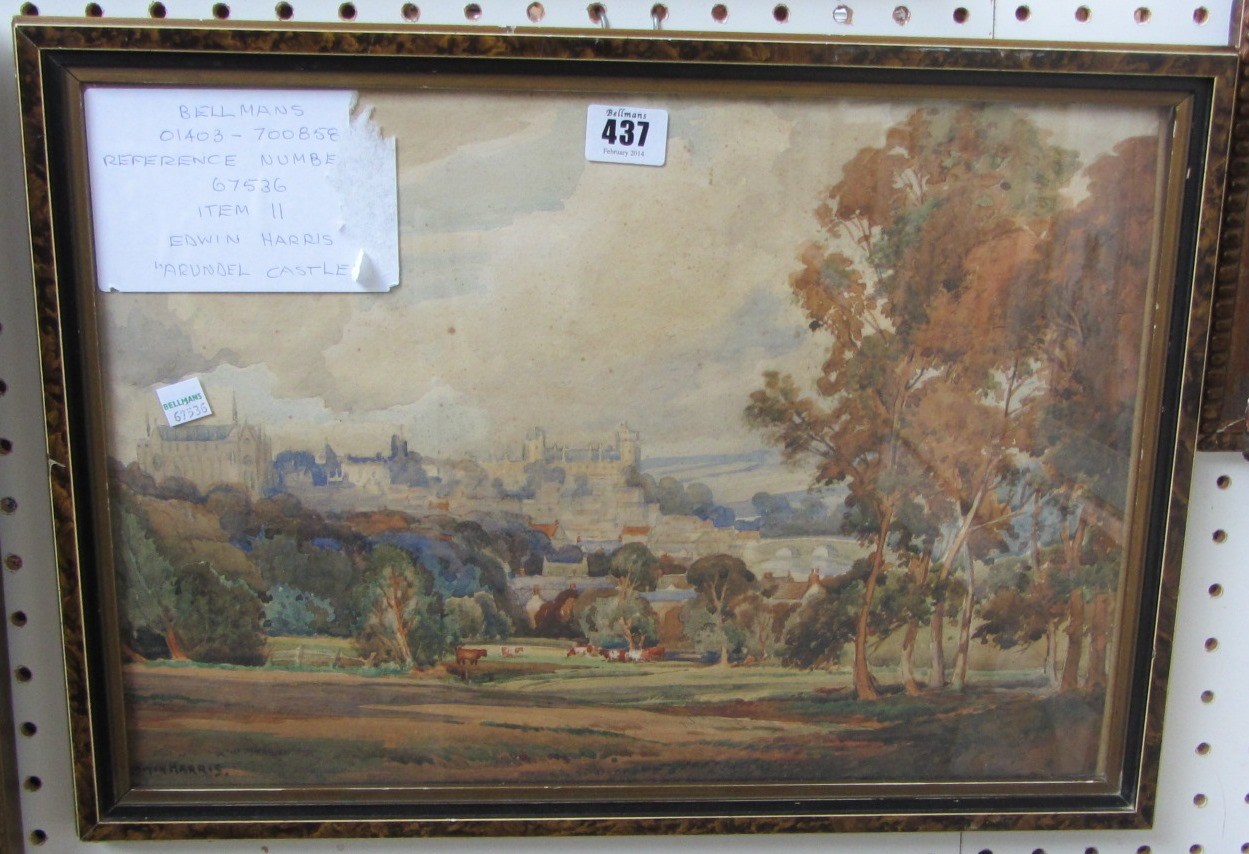 Appraisal: Edwin Harris - Arundel watercolour signed cm x cm