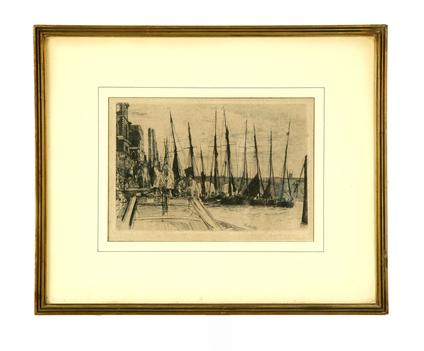 Appraisal: BILLINGSGATE AFTER JAMES ABBOTT MCNEILL WHISTLER AMERICAN - Etching on