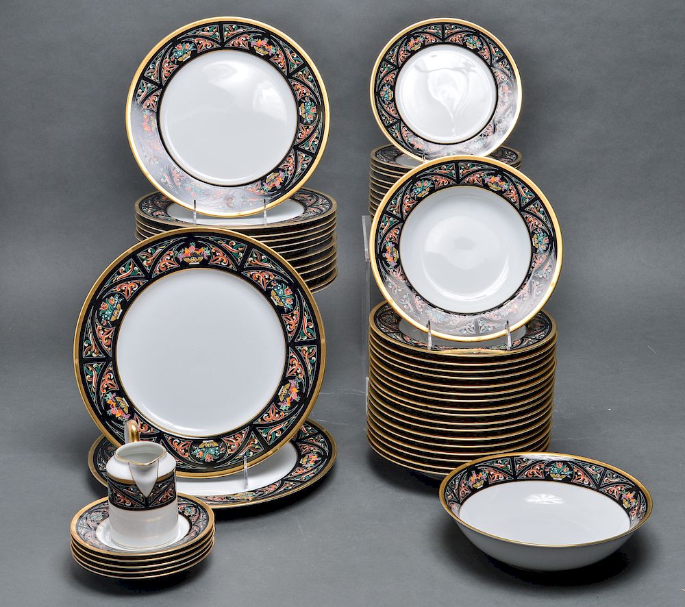 Appraisal: Christian Dior Chambord China Dinnerware Group of pieces partial china