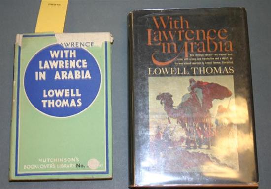 Appraisal: Lawrence T E Lowell Thomas With Lawrence In Arabia Editions