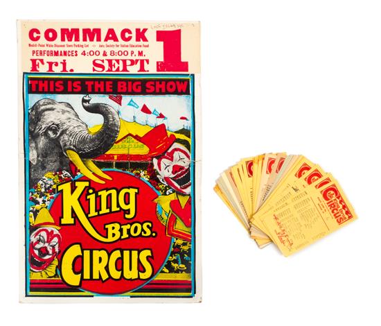 Appraisal: Sale Lot CIRCUS KING BROTHERS Collection consisting of one poster