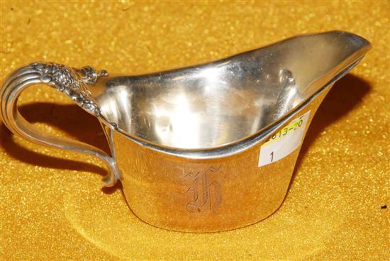 Appraisal: TIFFANY CO STERLING SILVER SAUCIER Marked C gill With ribbed